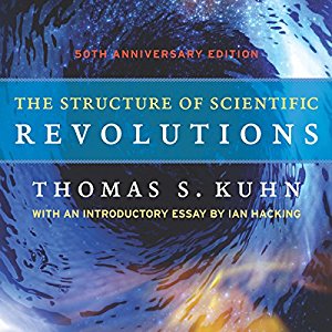 Cover of Kuhn's The Structure of Scientific Revolutions showing a whirlpool behind the title text.